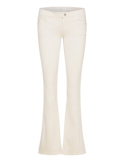 Gina Tricot Ultra Low Bootcut Jeans Cream 34 Gina Tricot Ultra Low Bootcut Jeans Cream 34