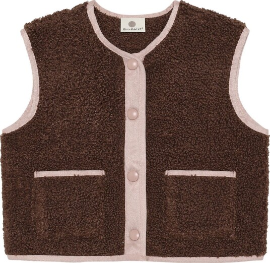 En Fant Fleecevest   Teddy   Chestnut   En Fant   4 år (104)   Fleecejakke Brun Rosa