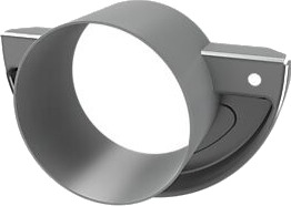 Grøvikrenna endebunn til takrenne t120 mm sort Grøvikrenna endebunn til takrenne t120 mm sort