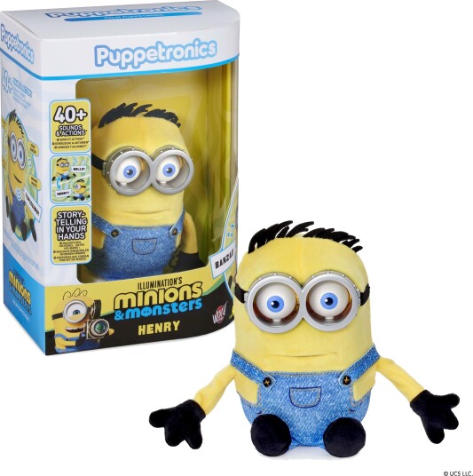 Minions Puppetronic Henry Palm Interaktivt Kosedyr 25 cm Minions Puppetronic Henry Palm Interaktivt Kosedyr 25 cm