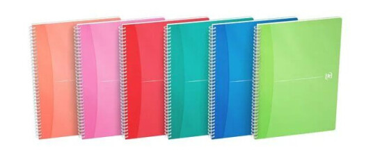 Oxford Notatbok Oxford MyColours A4 lin ass frg
