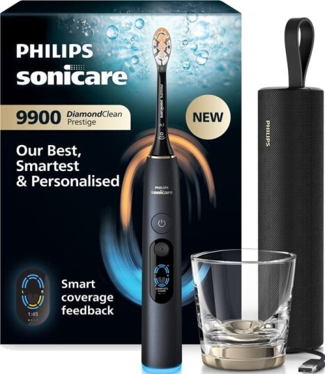 Philips Sonicare DiamondClean elektrisk tannbørste HX9813/92 (svart)