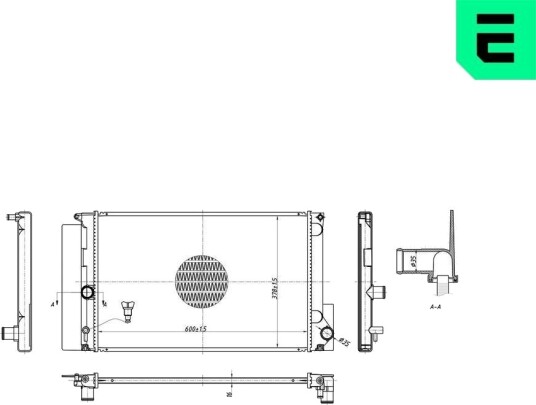ERA 673147 Radiator motorkjøling ERA 673147 Radiator motorkjøling