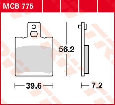 Bremseklosser TRW MCB775 Bremseklosser TRW MCB775