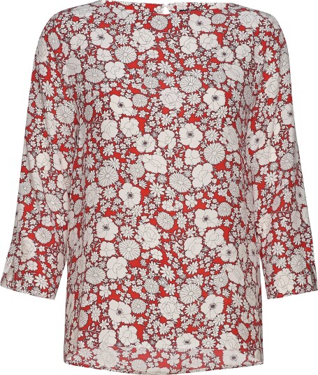 Park Lane Blouse 3/4 Sleeve Red 36