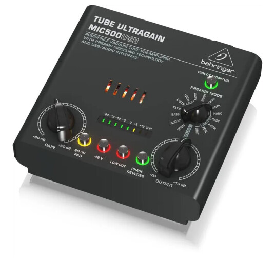 Behringer MIC500USB Tube Ultragain Behringer MIC500USB Tube Ultragain