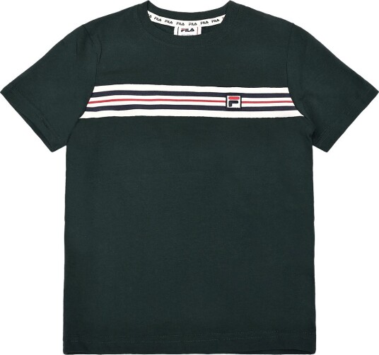 FILA Feltre Regular Taped T Shirt SCARAB 86 92