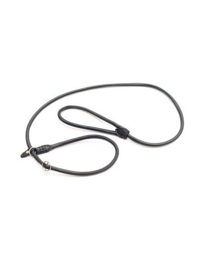 Timely PARIS Retrieverline Sort 6 mm. 120 cm. krom m/stop Timely PARIS Retrieverline Sort 6 mm. 120 cm. krom m/stop