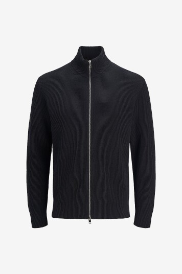 Jack & Jones Kardigan jjePerfect Knit Zip SN Svart