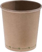 Bæger Pap/Cpla Soup To Go 480 Ml 16 Oz Ø98x102 Mm Bionedbrydelig Brun,500 Stk/Krt