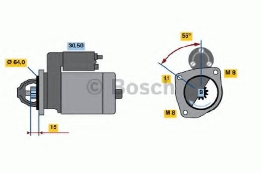 Starter BOSCH 0 986 018 880
