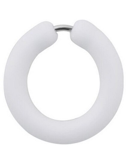 Silikon White Circle Fake Piercing