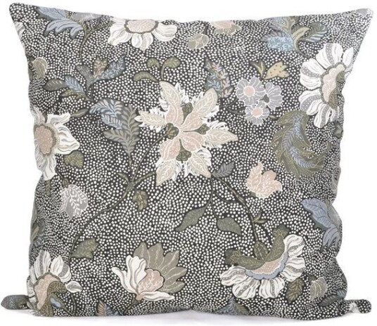 Ceannis Flower putetrekk 50x50 cm Svart Ceannis Flower putetrekk 50x50 cm Svart