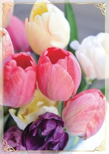 Kukartka Gratulasjonskort B6 Pp 2141 Blomster Uten Tekst