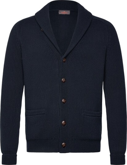 Morris Brayden Shawl Cardigan - NAVY - XS