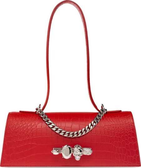 Alexander McQueen Dame Vesker Rød ONE SIZE,