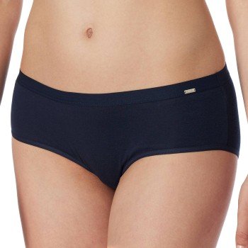 Schiesser Truser Fine Rib Hipster Mørkblå bomull Medium Dame