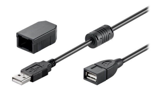 Goobay USB 2.0 Forlengelseskabel 2m M/F Svart