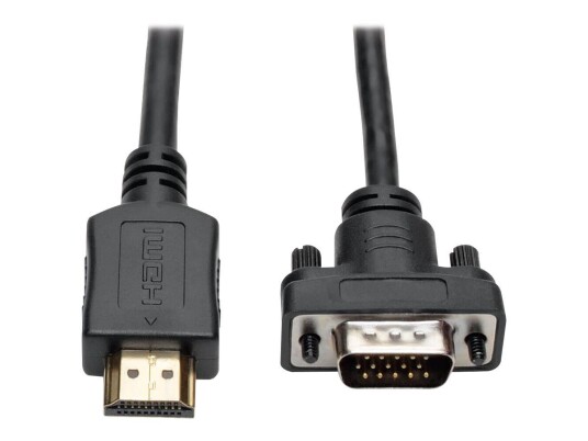 TRIPP LITE HDMI to VGA Active Adapter Converter Cable Low Profile HD15 M/M 1080p 6ft 6' - adapterkabel - HDMI / VGA - 1.83 m