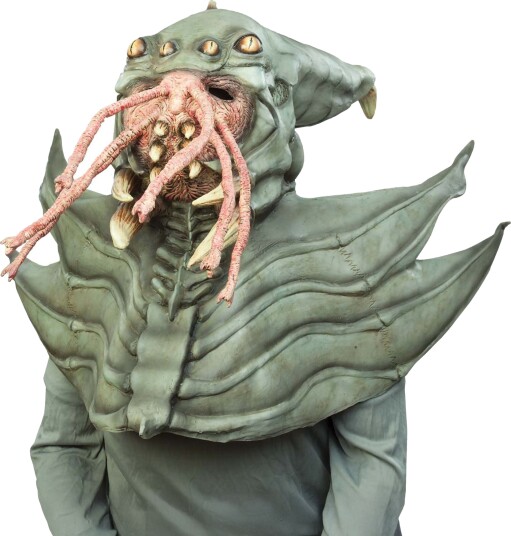 Butterick's Ab Ghoulish Lateksmaske Amphibious Alien One size 650020
