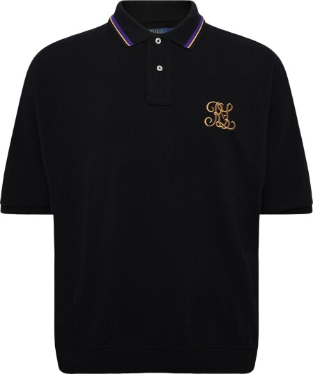 Polo Ralph Lauren Relaxed Fit Crest Mesh Polo Shirt POLO BLACK XXL