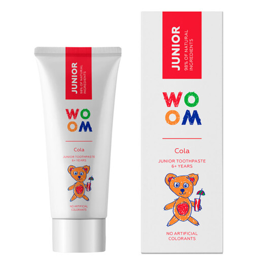 Woom Junior Cola 6+ Barnetannkrem Woom Junior Cola 6+ Barnetannkrem