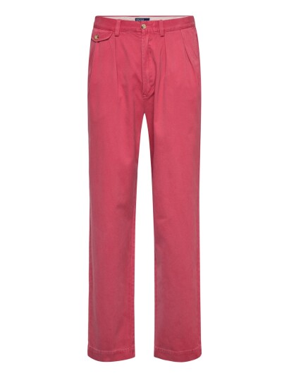 Polo Ralph Lauren Whitman Relaxed Fit Pleated Chino Pant Pink 32 x 34 Polo Ralph Lauren Whitman Relaxed Fit Pleated Chino Pant Pink 32 x 34