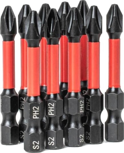 Amio Torsjonsbitssett Ph2 1/4" 50 Mm 10 Deler Amio-04784 Amio Torsjonsbitssett Ph2 1/4" 50 Mm 10 Deler Amio-04784