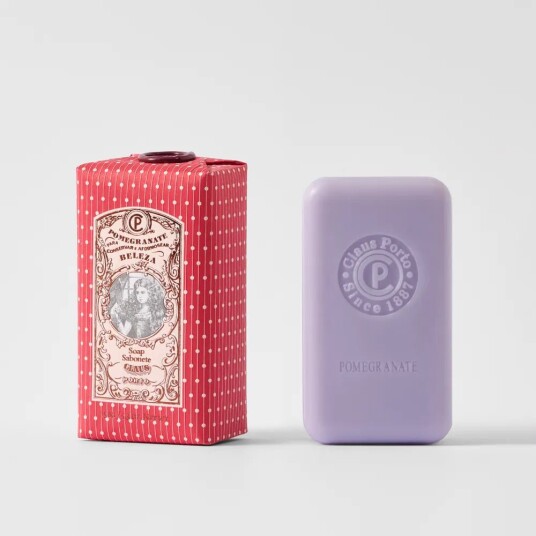 Claus Porto Mirror Pomegranate Wax Sealed Soap Bar