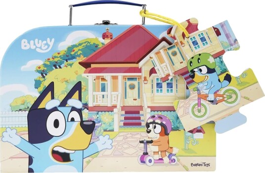 Bluey Koffert med Puslespill - 2+ ??r Bluey Koffert med Puslespill - 2+ ??r