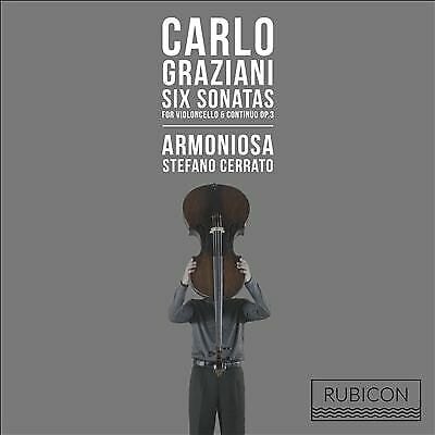 MediaTronixs Carlo Graziani : Carlo Graziani: Six Sonatas for Violoncello & Continuo Op. 3 Pre-Owned