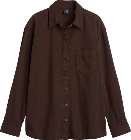 GAP Denim Big Shirt From The Gap Collection Brown S