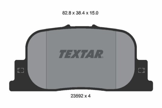 Bremseklosser TEXTAR 2359201 Bremseklosser TEXTAR 2359201