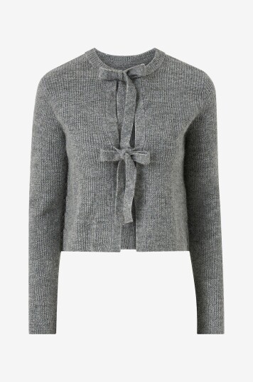 Object Kardigan objParvi Knit Cardigan 130 Grå Object Kardigan objParvi Knit Cardigan 130 Grå