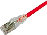NETCONNECT Patchkabel kat 6A S/FTP PiMF, længde: 1,0 m farve: rød med LSZH kappe NETCONNECT Patchkabel kat 6A S/FTP PiMF, længde: 1,0 m farve: rød med LSZH kappe