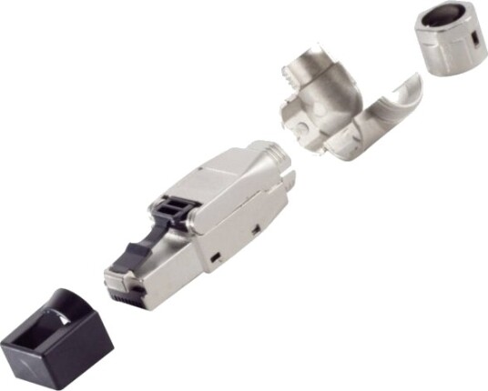 Bkl Electronic Kontakt Rj 45 Kontakt Cat. 8.1 Stp Sølv 1 Stk