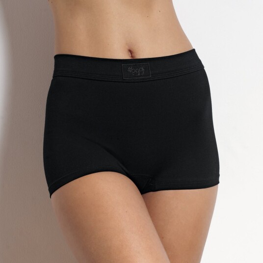 Sloggi Truserødoublå Comfort Shorts Svart bomull 42 Dame