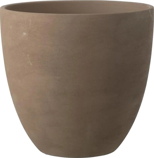 J Line Flowerpot Round Pottery Tau Xl   Brown   H34CM