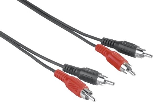 Hama 00205086 2 X Rca Hankjønn 2 X Rca Hankjønn 2,5 M Svart
