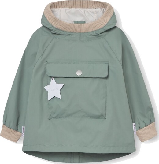 Mini A Ture Sommerjakke MatBaby Vito Anorak Granitt Green Mini A Ture 74 Sommerjakke Grønn