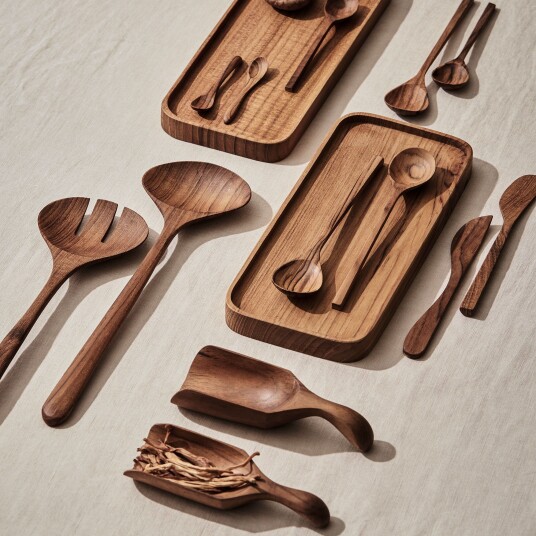 Smørkniver teak