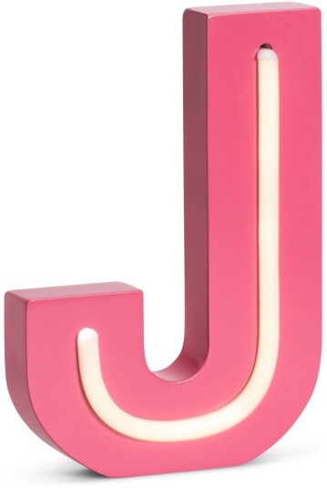 POPP Bokstavlampe J Rosa POPP Bokstavlampe J Rosa
