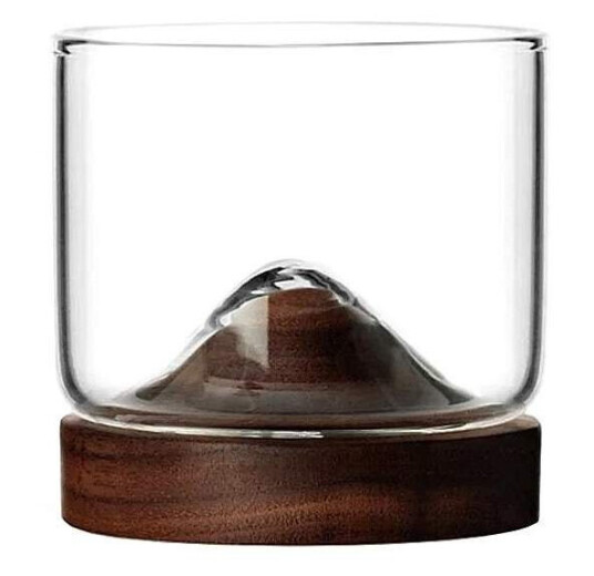 Whiskyglass med Underlag i Tre Whiskyglass med Underlag i Tre