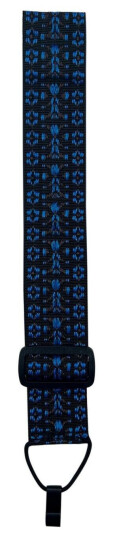 D'Andrea Classical Guitar Strap Woven TapestryPaddedBlue