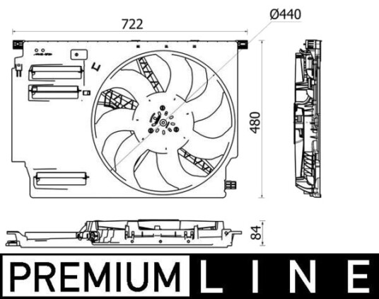 MAHLE CFF 533 000P Kjølevifte MAHLE CFF 533 000P Kjølevifte