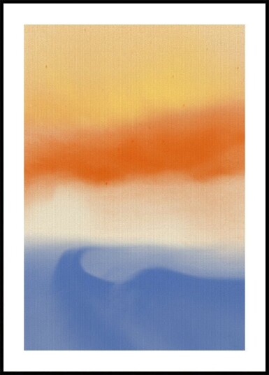 Abstract landscape in vivid colors Plakat Plakat / 40x50cm