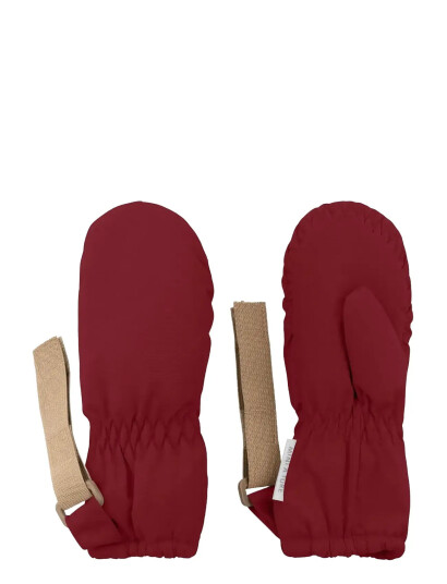 MINI A TURE Matcordt Fleece Lined Mittens - Red - 0-6M