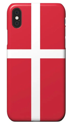 EIDERWOOD iPhone XR Hård Plastik Mobil Cover - Danmarks Flag