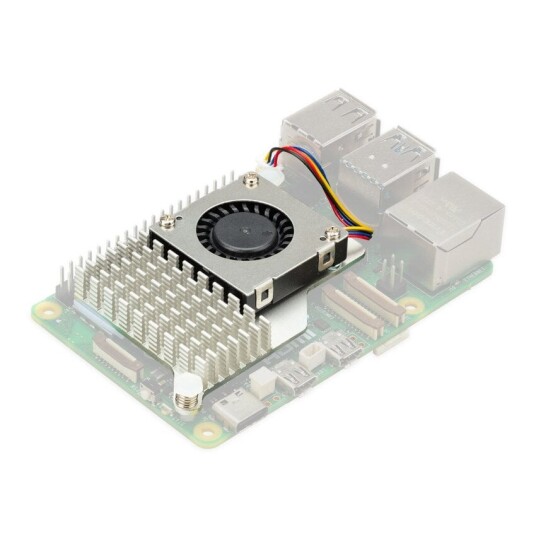 Raspberry Pi Active Cooler radiator og vifte for Raspberry Pi 5