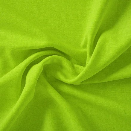 Stoffabrics Swan Solid Bomullslerret Stoff 150cm 850 Limegrønn 50cm